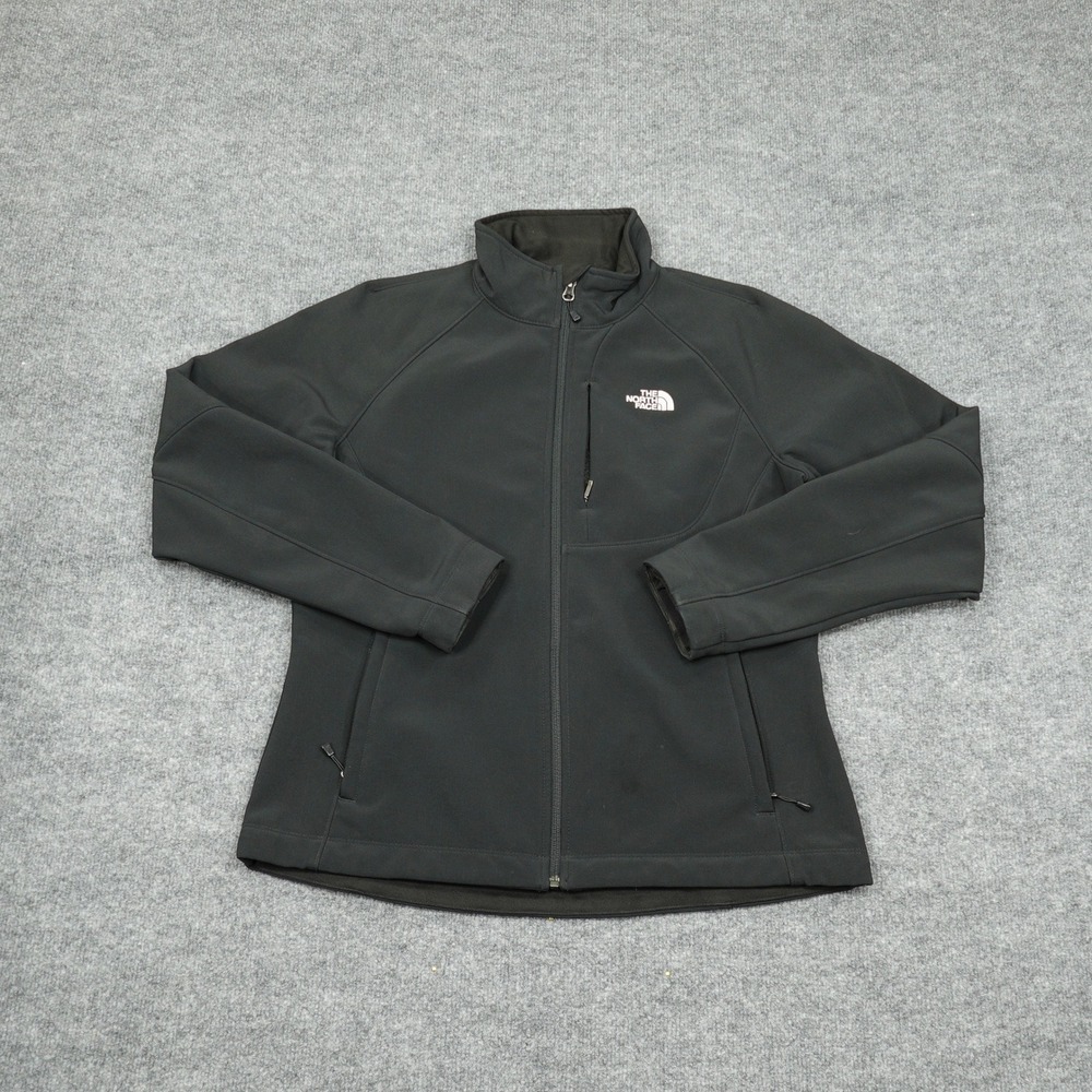 The North Face Jacket Womens Large Black Apex Bionic Softshell Windproof Fleece